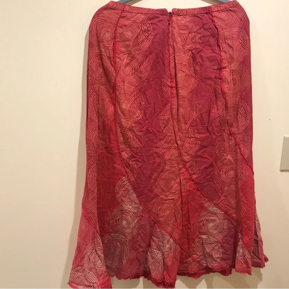 J Jill Pink Linen Skirt (PS) - Picture 4 of 8